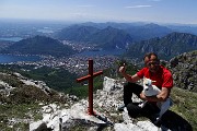 77 Da Punta Stoppani (1849 m) vista Lecco e laghi